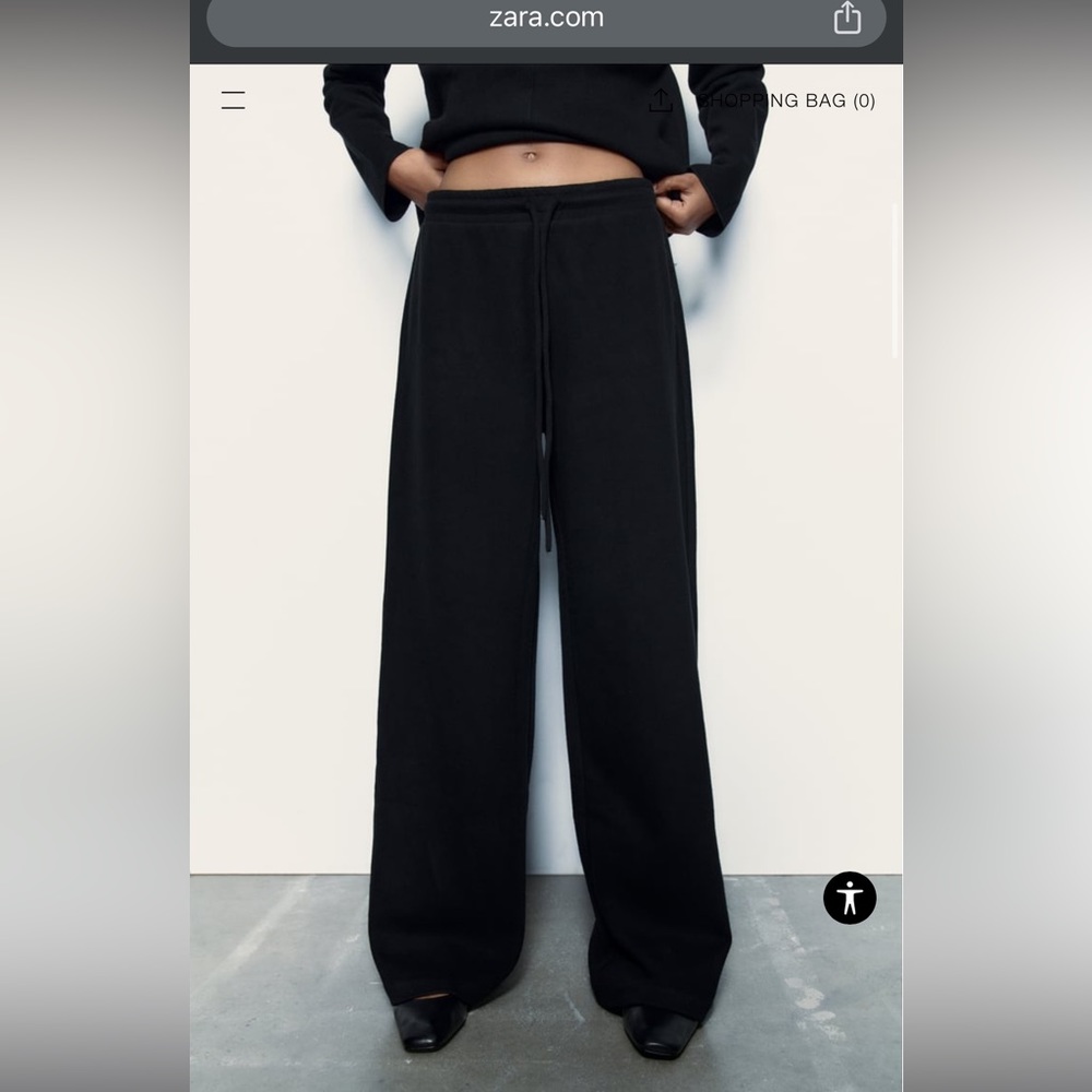Zara- like new- wide leg soft jogger pants